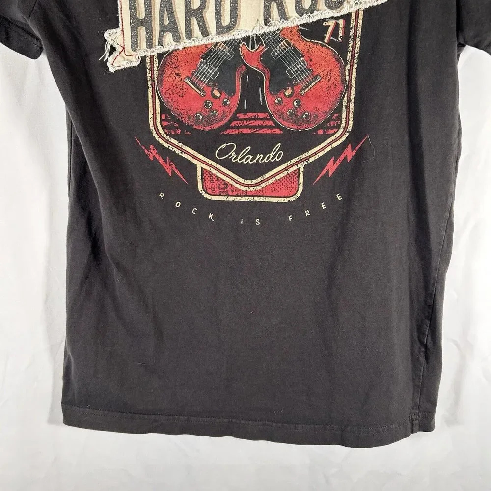 Hard Rock Shirt Unisex Small Black Orlando Short Sleeve Crew Neck - Picture 3 of 10